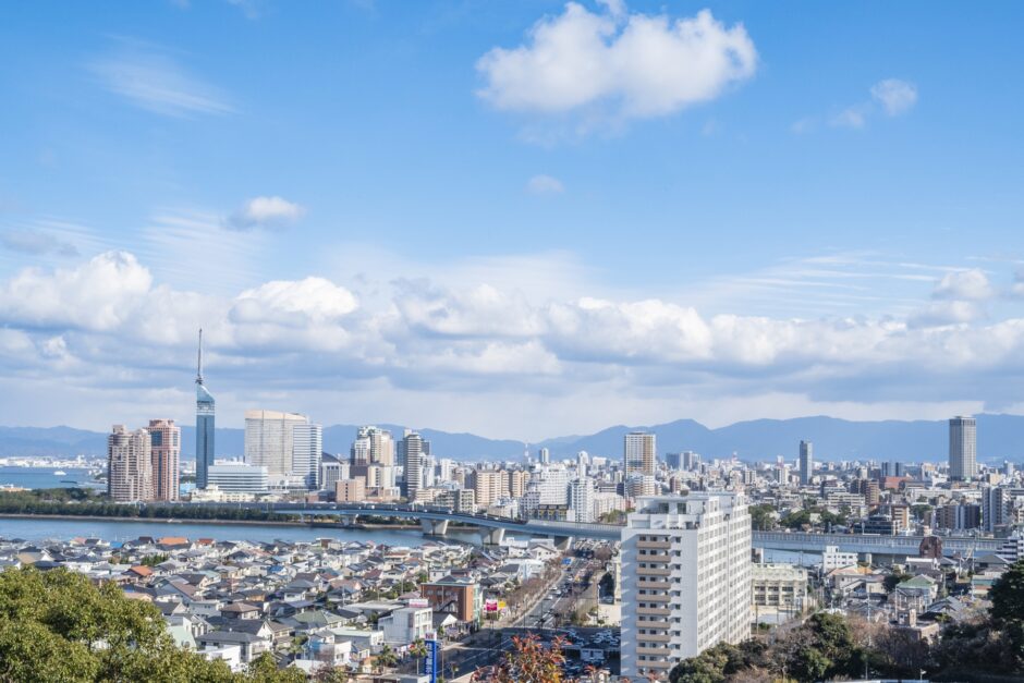 福岡市の街並み